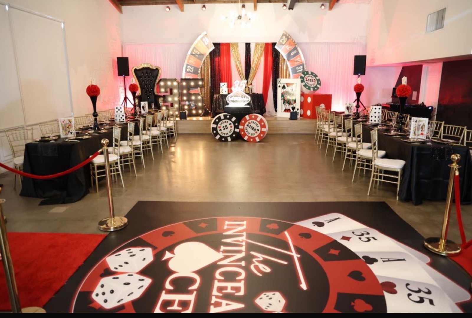 The Shelby event with guests seated at decorated tables