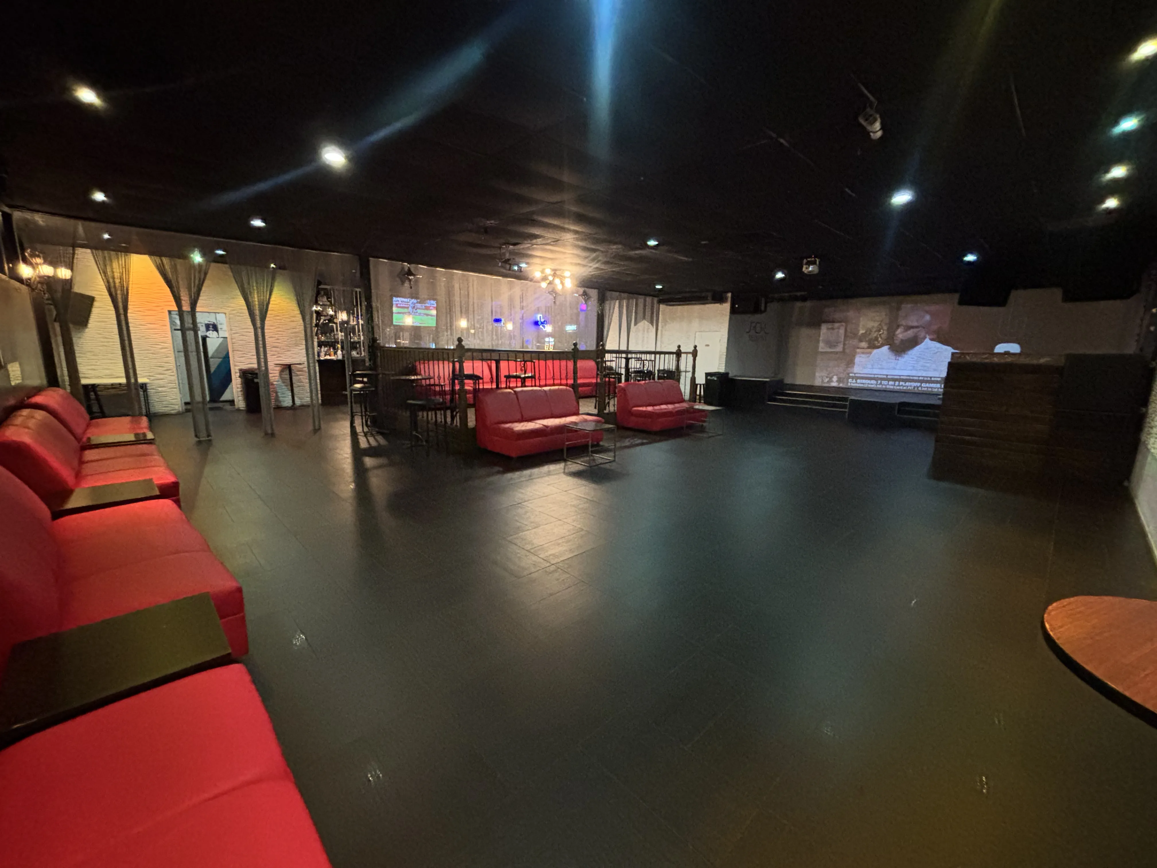 The SOL Venue - lounge seating and dance floor