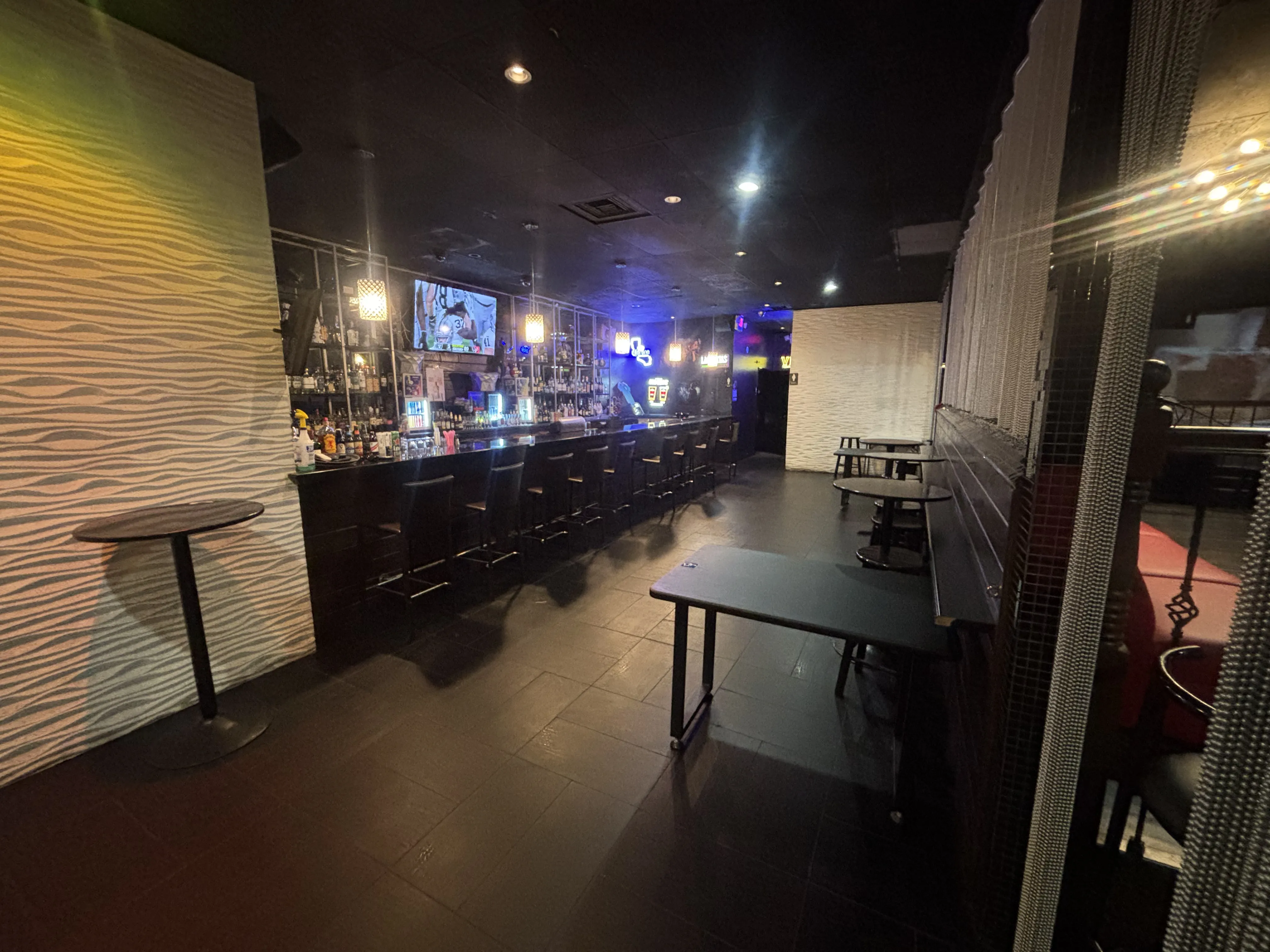 SOL Venue high-top seating near the bar